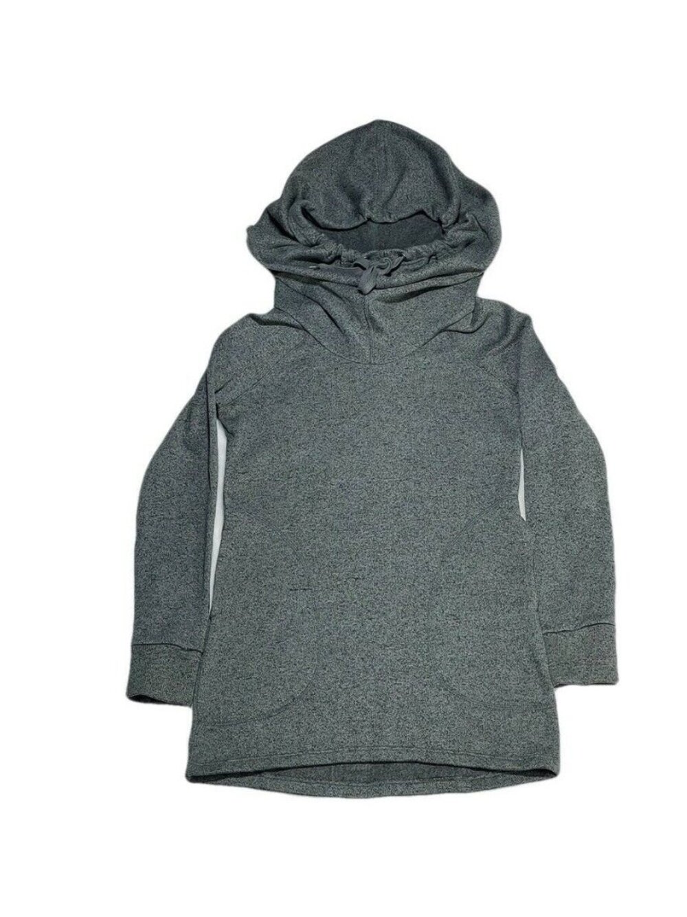 OLA by AFG Sweatshirt   Sweater Dress Women's Size M Grey Cowl Neck Hoodie